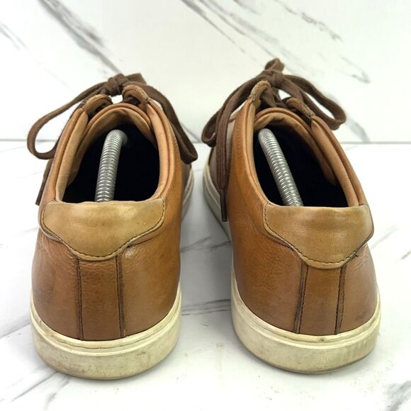 Allen Edmonds Mens 12 D Brown Leather Courtside Casual Low Top Sneakers 3578 main image 4
